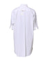 Moschino Couture White Printed Collared Button Mini Shirt Dress